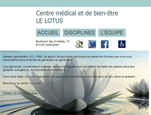 Tablet Screenshot of centrelelotus.be